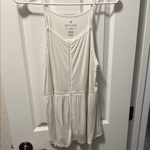 American Eagle Outfitters Soft & Sexy White Tank Top